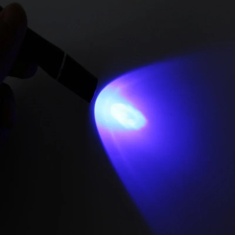 Портативный мини-фонарик 395 нм СВЕТОДИОДНЫЙ УФ-фонарик сильный переключатель