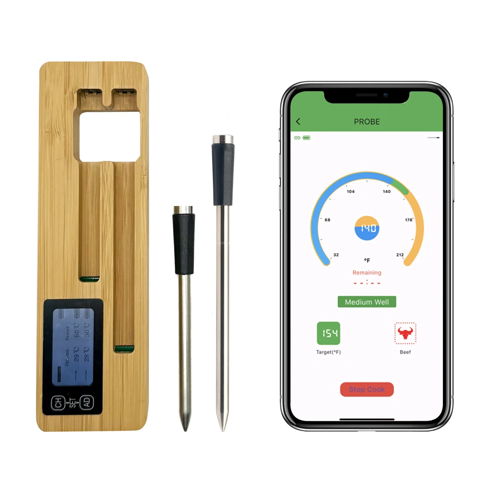 

Беспроводной термометр для мяса A7