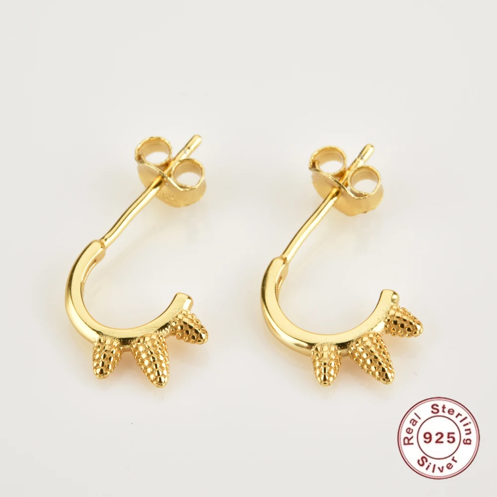 

S925 Silver Personality Design Zircon Three Drape Simple Earrings Pierced Forwomen Fashion Jewelry Trend Ins Same Earring Gifts