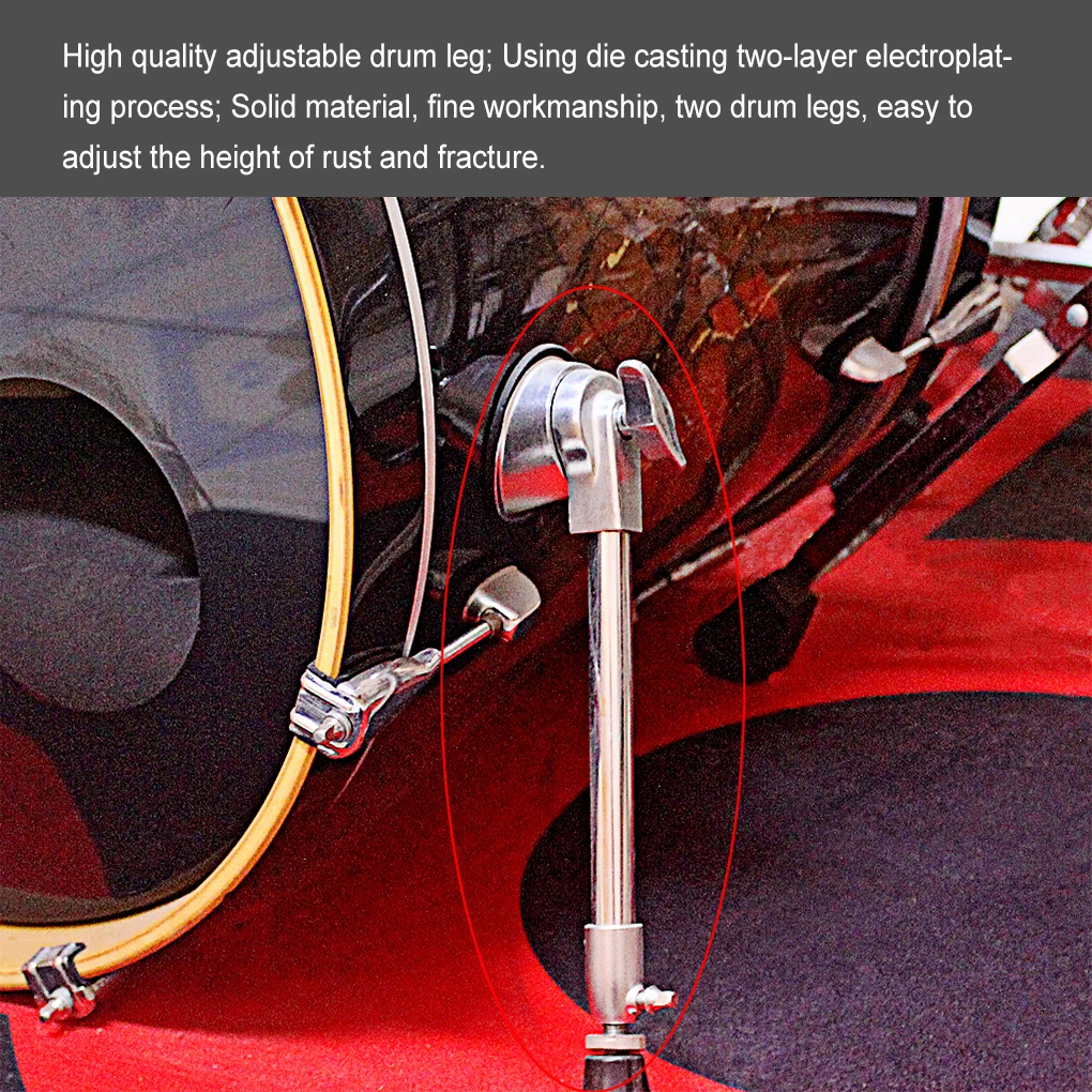 

Drum Kit Support Drums Feet Percussion Accessory Skid-Resistant Percussionist