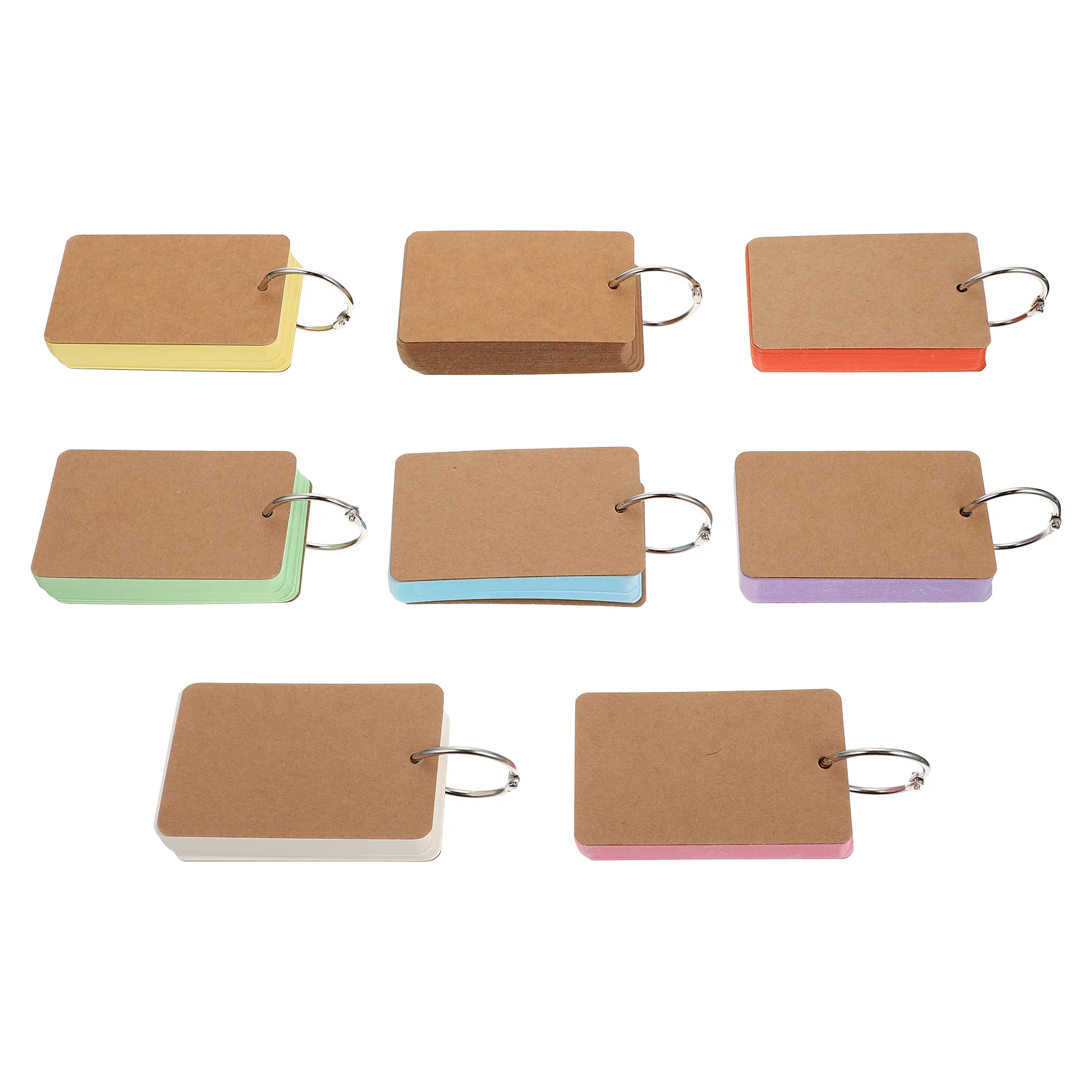 

Cardsblank Note Flash Study Notepads Binder Learning Mini Pad Writing Memolanguage Word Ring Spiral Paper Message Greeting