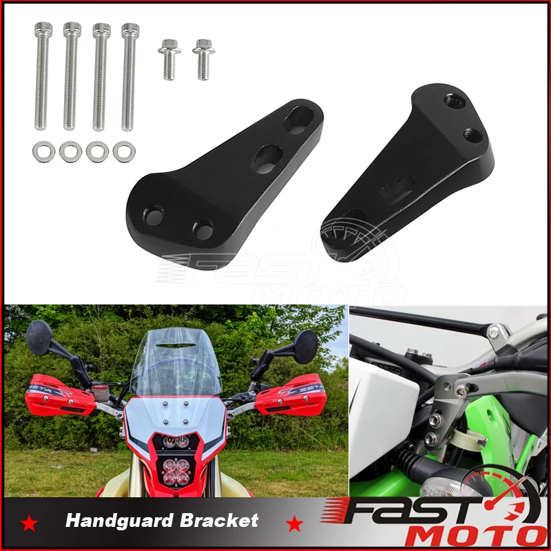 Кронштейн защиты рук ZE71-1821 для Honda Kawasaki Suzuki Yamaha RMX KLX CRM KDX CRF XLR XR600R крепление поручня