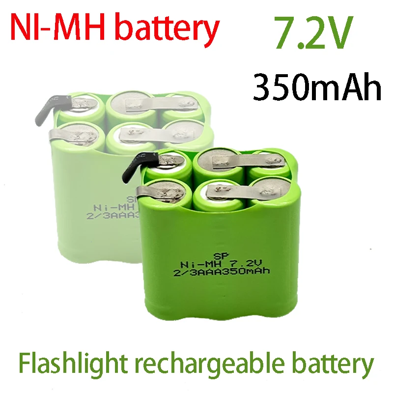 

2/3AAA350mAh 7.2V strong flashlight instrument rechargeable battery pack
