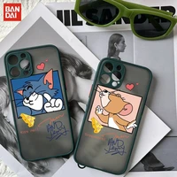 bandai tom and jack phone case luxury silicone shockproof matte for iphone 7 8 plus x xs xr 11 12 13 mini pro max