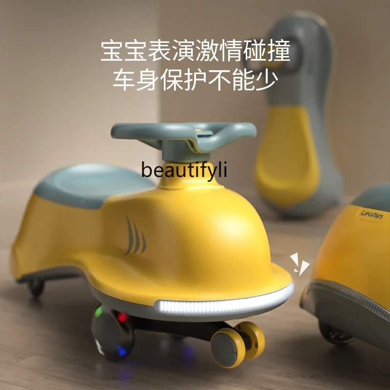 Детский автомобиль игрушечный самокат с защитой от опрокидывания для мальчиков