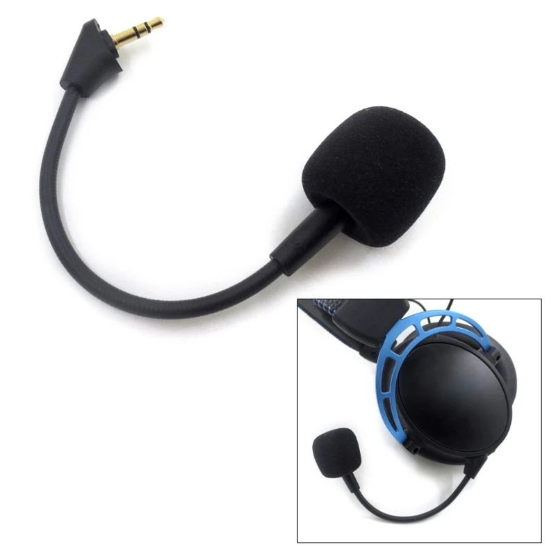 

Game Mic 3.5mm Game Microphone Noise Cancel for HYPERX Cloud-Alpha S Gaming Headsets Mic with Noise Cancellation