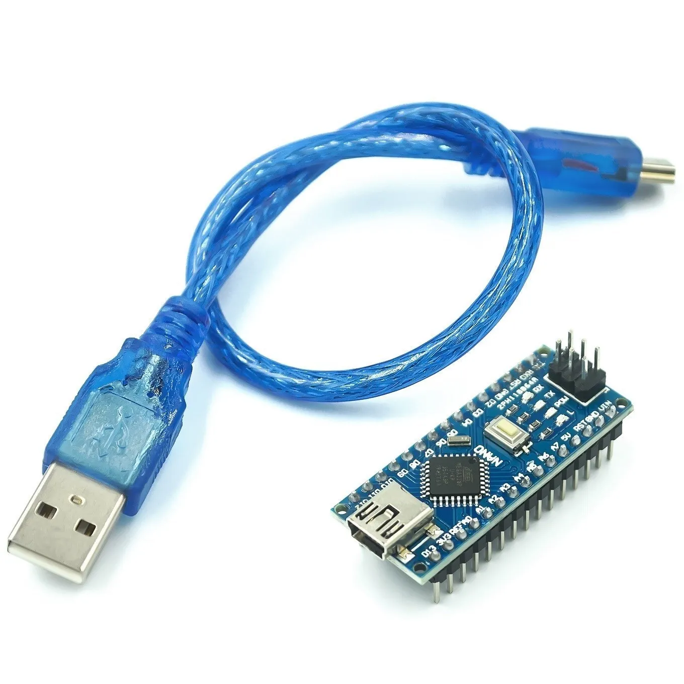 Nano Micro USB с Загрузчиком v3.0 ATMEGA328P совместимый контроллер V3 Red для Arduino CH340 драйвер 16