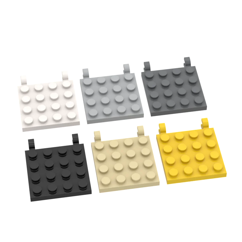 

1 Pcs Buildings Blocks 47998 Plate Modified 4 x 4 with 2 Clips (Horizontal Grip) Brick Bulk Modular GBC Technical MOC Set