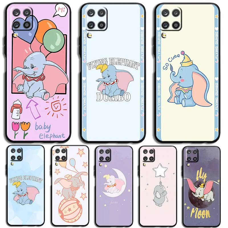 

Good looking anime Dumbo Phone Case For Samsung Galaxy A10 A20 A30 A2 Core A40 A50 S E A60 A70S A70 A80 A90 Black luxury Back