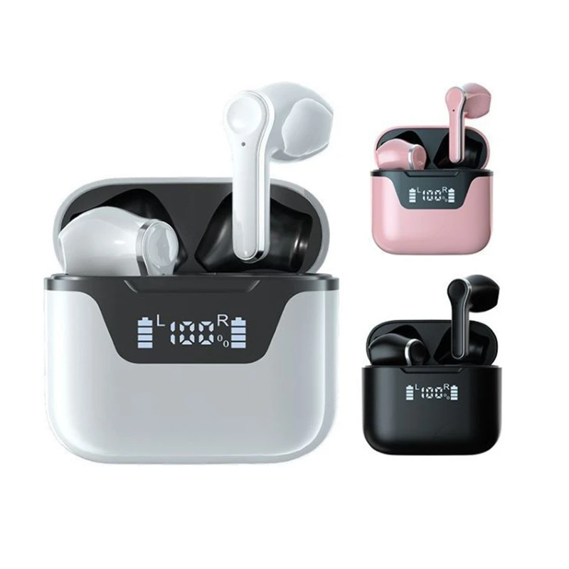 

Wireless Headphones with LED Display Type-C Charging Waterproof Sport BT Earbud