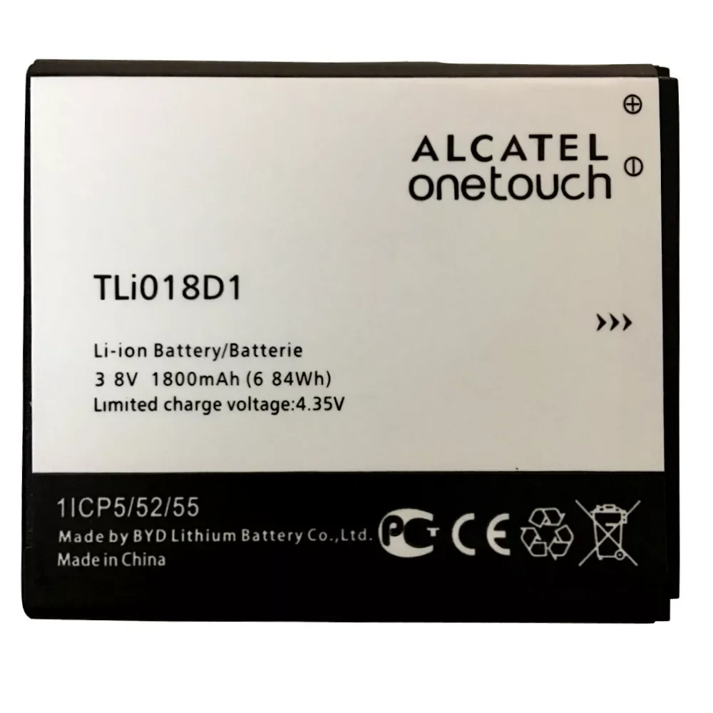 

Аккумулятор TLi018D1 на 1800 мА · ч для Alcatel One Touch Pop D5 Dual 5038x OT5038X Pop 3 5015D OT 5016 Аккумулятор AKKU