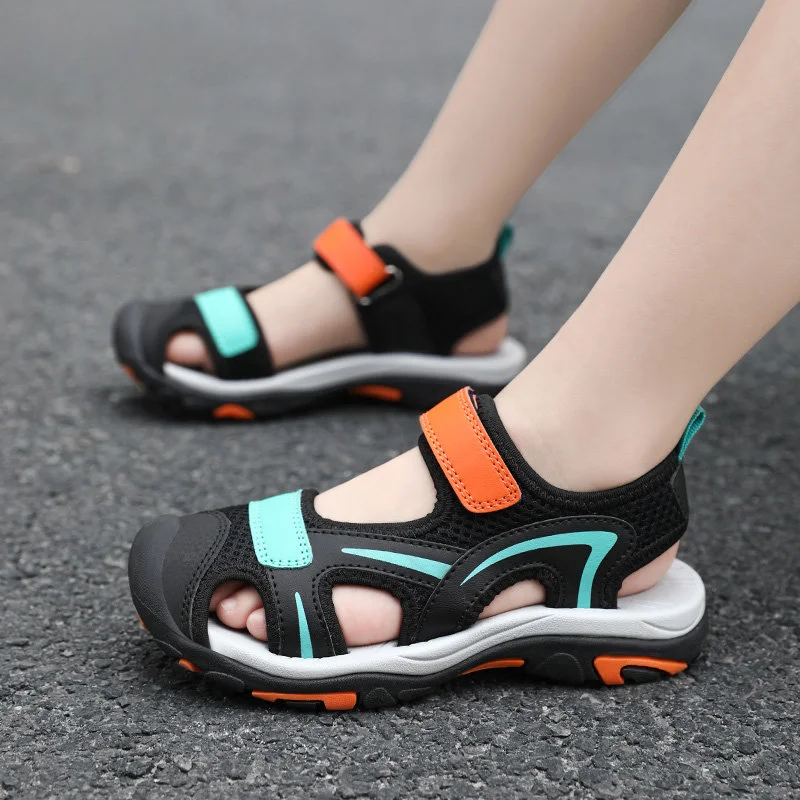New Style Summer Boys Sandals Children Shoes Fashion Flats Toddler Baby Girls Sandals Non-slip Casual Beach Kids Outdoor Shoes