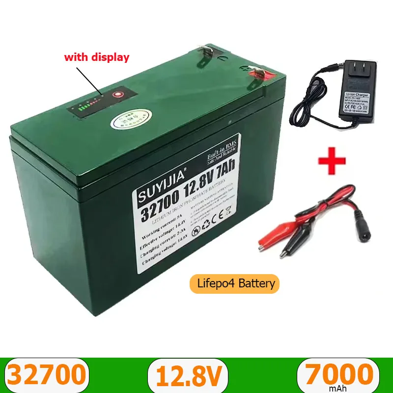 Аккумуляторная батарея 12 8 В 7 Ач 32700 4S1PSUYIJIA Lifepo4 со стандартным планшетом