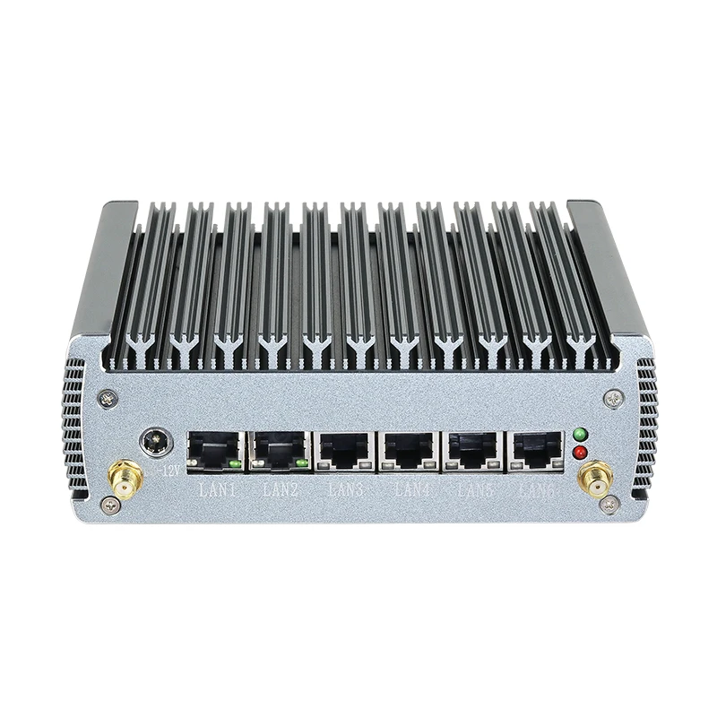 Mini Pc Senza Ventola Intel Core I5-1135G7 4 Core 8 Thread 6X Nics 2.5G Intel I225V 4K Uhd Mini Pcie Gpio Rs232 Windows Linux/Ubuntu