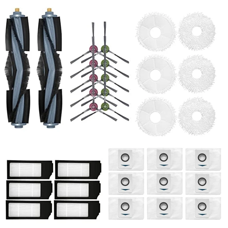 

Vacuum Accessories Filter Kit For Ecovacs X1 Omni /Turbo Dust Bag Robot Cleaner Replacement Parts