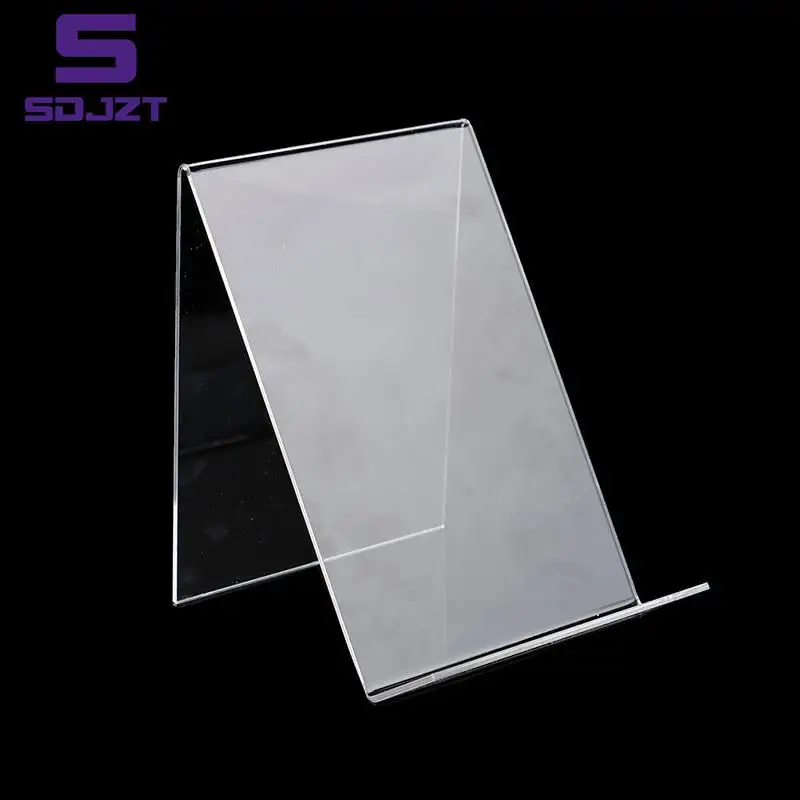 

1pc Acrylic Book Display Stand Photo Frame Brochure Artwork Holder Organizer Product Display Stand School Office Accessories