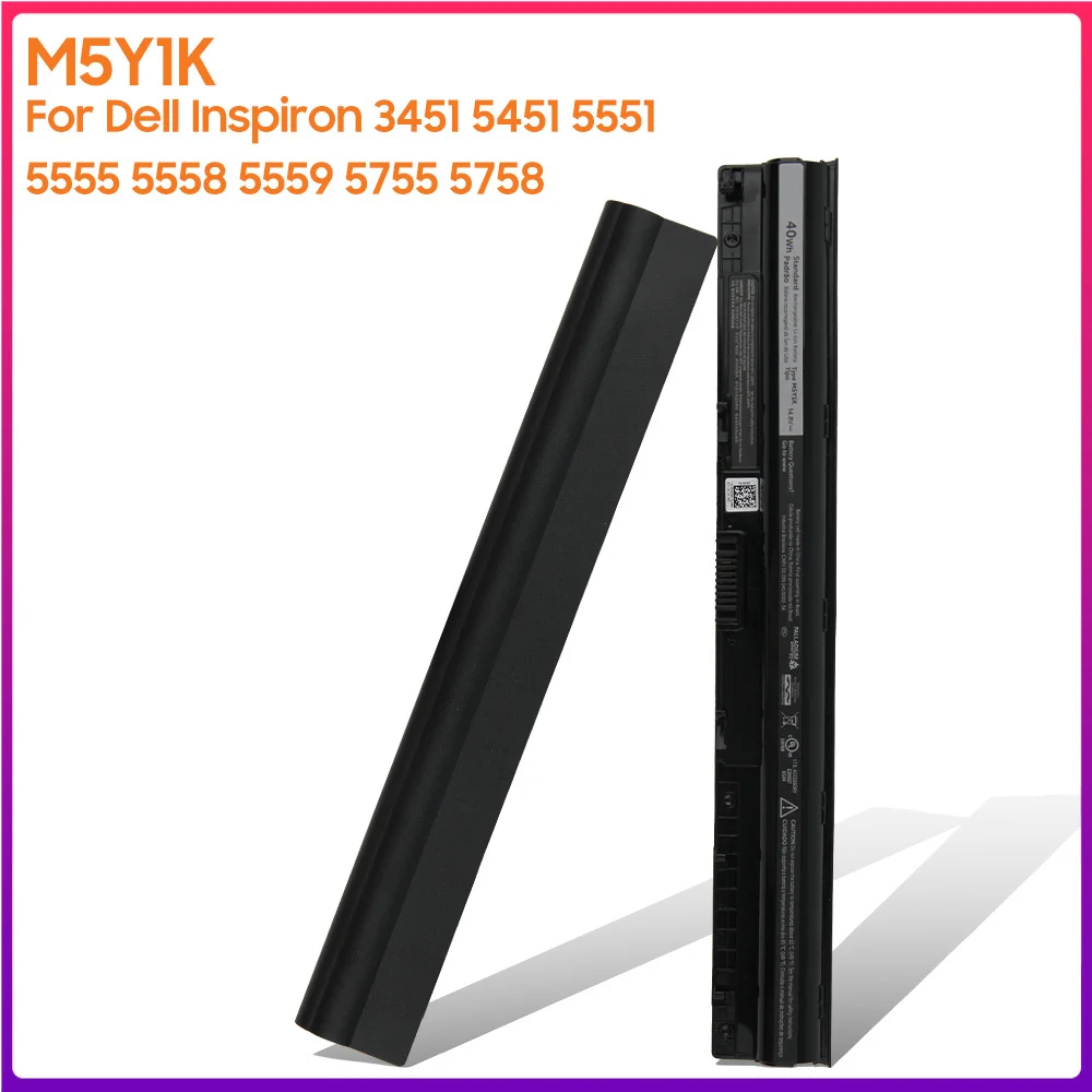 Оригинальный аккумулятор M5Y1K для Dell Inspiron 3451 5451 5551 5559 5755 5758 3558 Ki85W M5Yik N5755 14-5451 17-5758 -