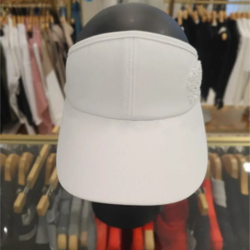Golf Hat Girls sunscreen hat without top women's summer fashion Ribbon Hat with sun visor empty top cap