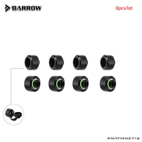 barrow 8pcslot od14mmod16mm enhanced anti off rubber hand compression copper fitting g14 black silver tfykn2 t14