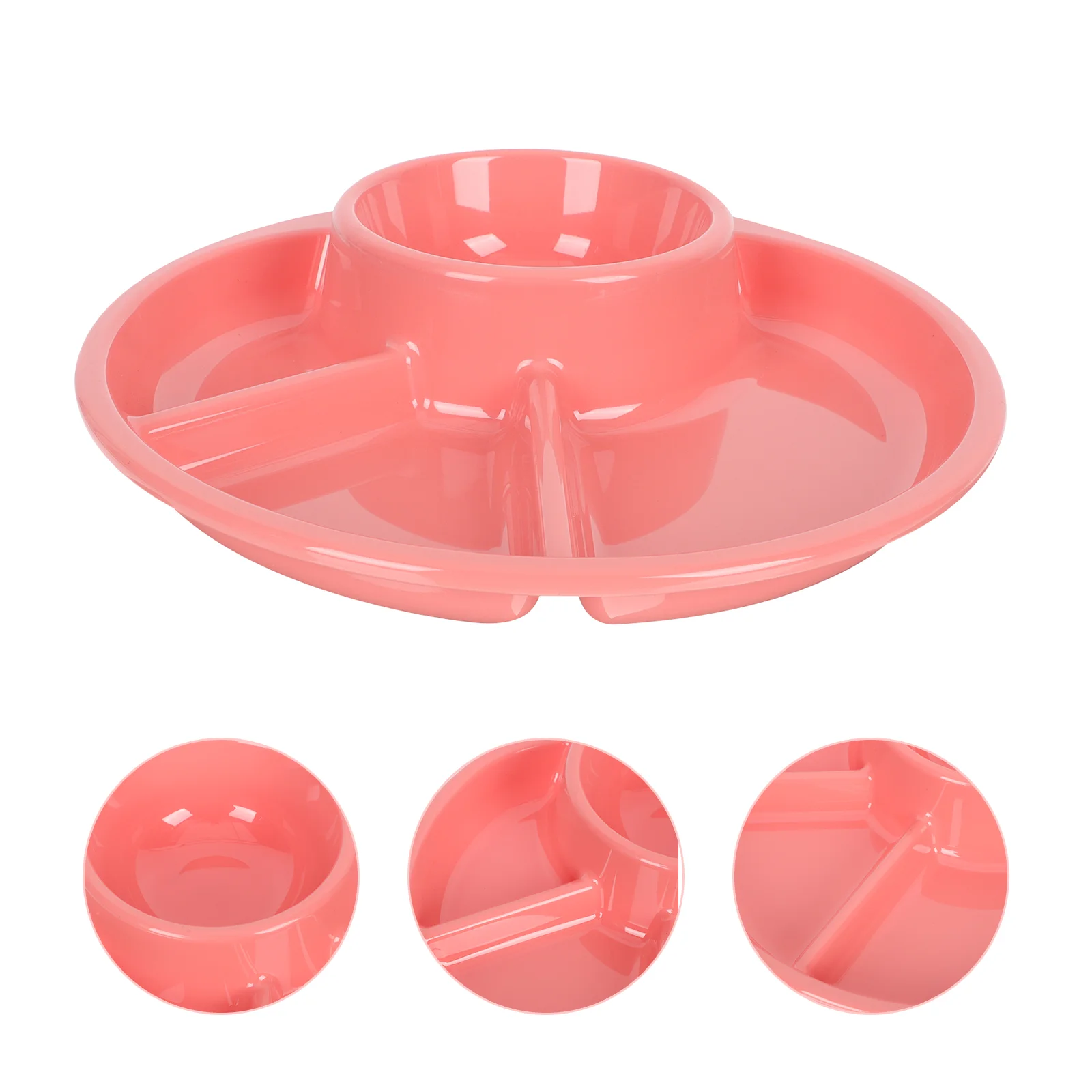 

Plate Plates Divided Food Tray Kids Portion Serving For Breakfast Adults Dish Dinner Compartment Weight Loss Control Ceramic