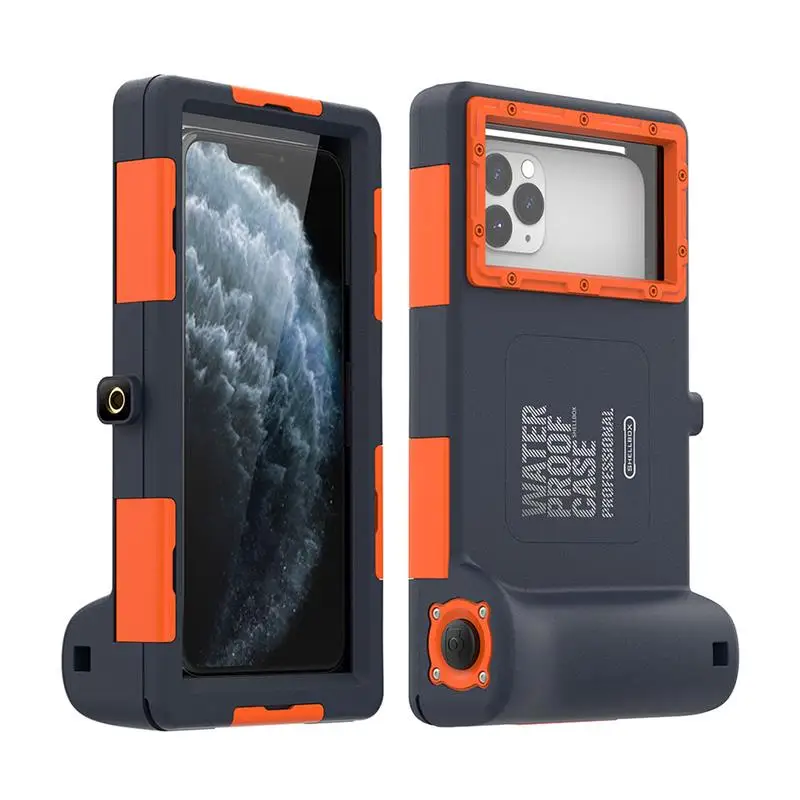 

Phone Case Waterproof Diving Underwater Shell Mobile Camera Deep Sea Snorkeling Pro Max Cover Water Submersible Cases Cell