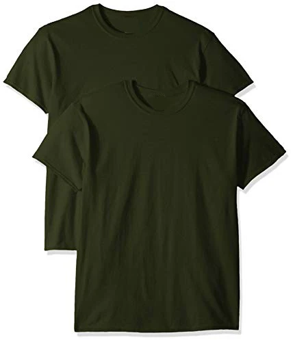 

New 2-pack solid color round neck T-shirt tops