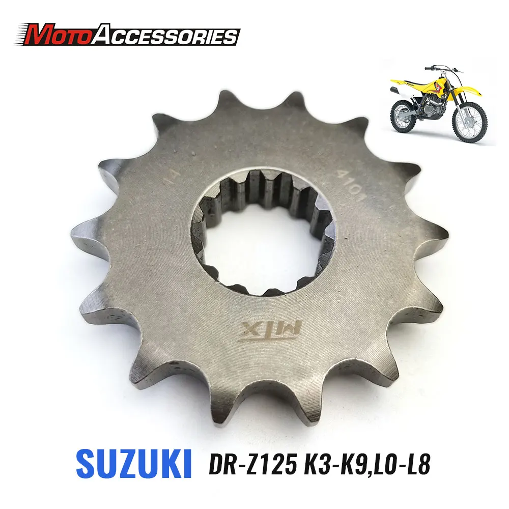

Передняя Звездочка двигателя для Suzuki DRZ125 18NC, звездочка цепи мотоцикла, аксессуары для мотоциклов