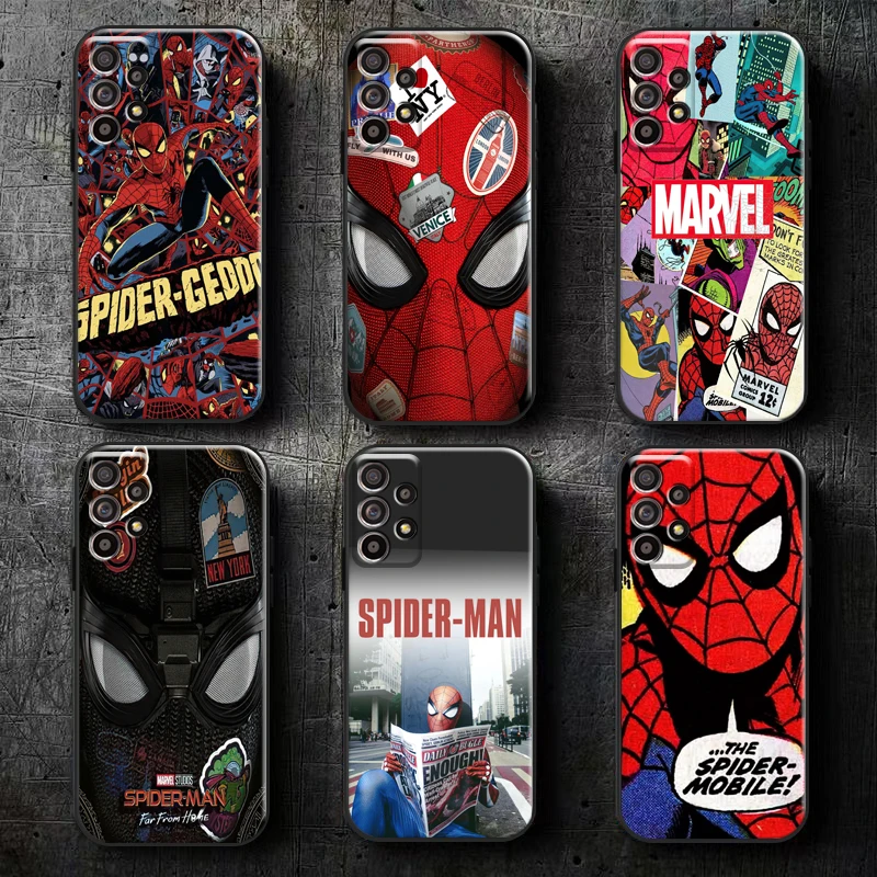 

Marvel Spiderman Comics Phone Case For Samsung Galaxy A11 M11 A12 M12 A21 A21S A22 A31 A32 A51 A52 A70 A71 A72 5G Carcasa TPU