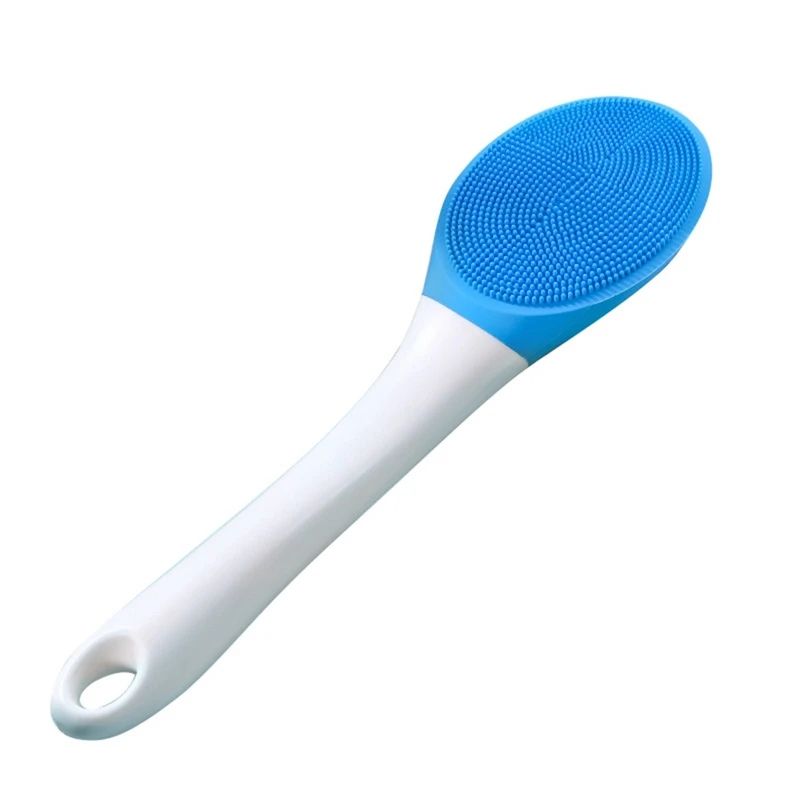 

SEWS-Новейшая электрическая Массажная щетка для ванны, спа, душа, щетка для чистки тела, массажер для лица с длинной ручкой, натуральный розовый кварц, массаж лица