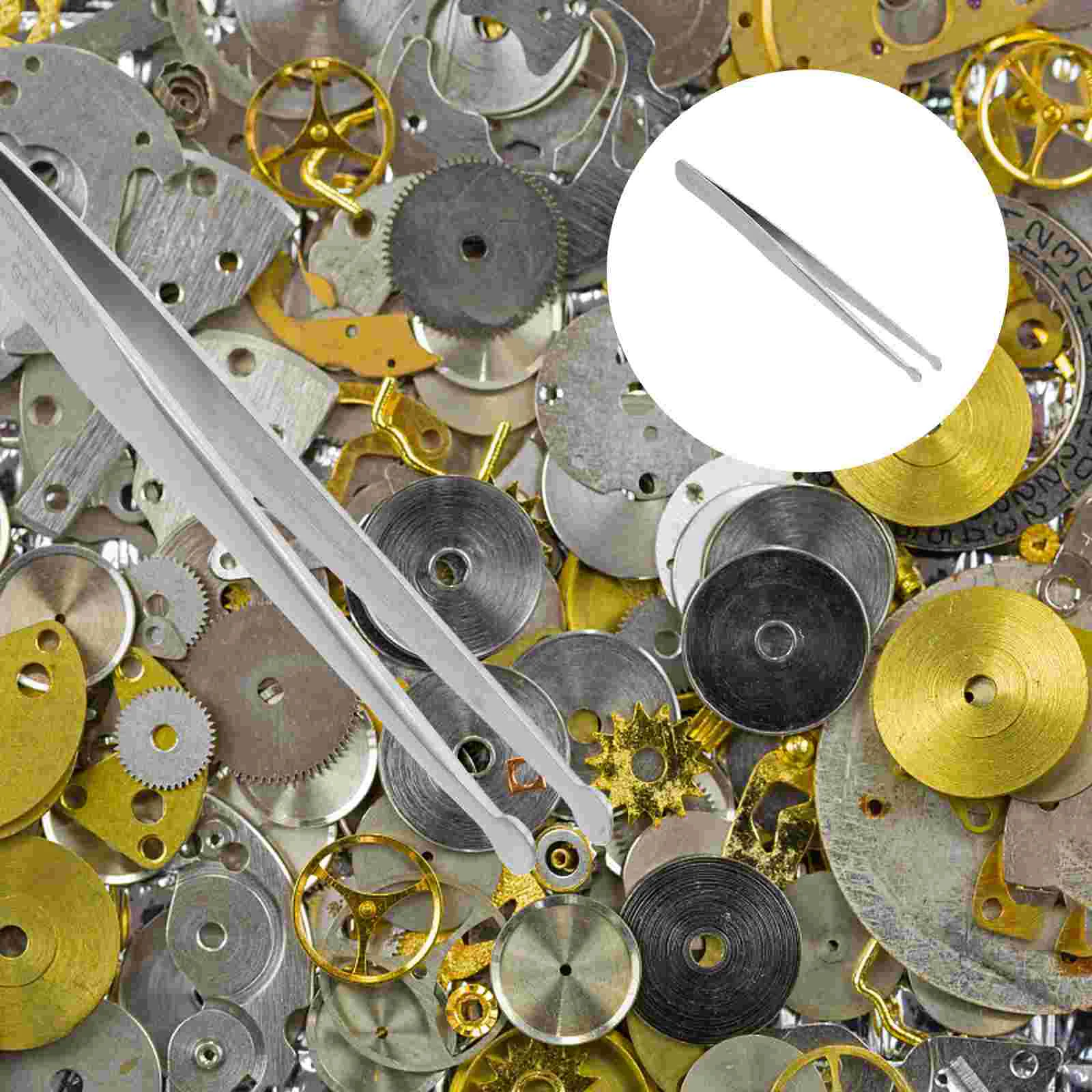 

Профессиональный пинцет из нержавеющей стали с круглым наконечником, точный пинцет, штамп