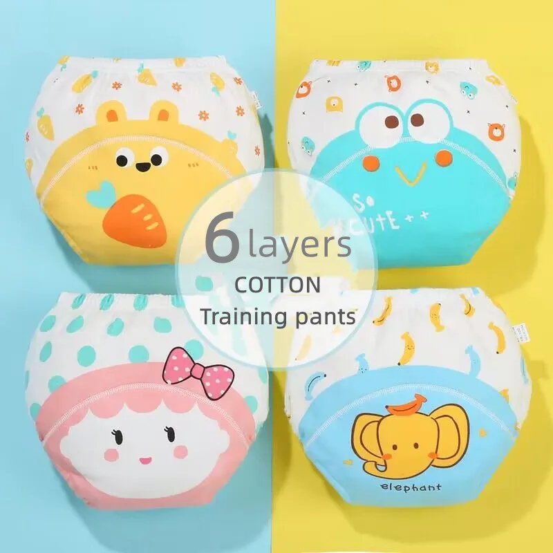 25PC Cartoon Baby Training Pants Infant Shorts Underwear Cloth Baby Diaper Nappies Panties Nappy Changing