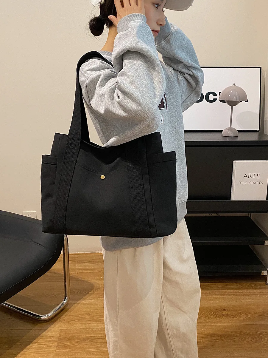 Сумка-тоут Pusheen с изображением мультяшного кота холщовые женские сумки новая