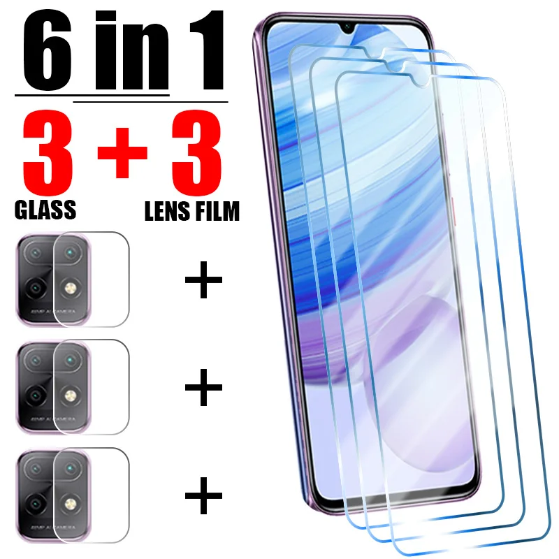 Защитная пленка 6 в 1 для Xiaomi Redmi Note 11 9 8 7 Pro закаленное стекло 10 11S 10S 9S 9T 9A 9C
