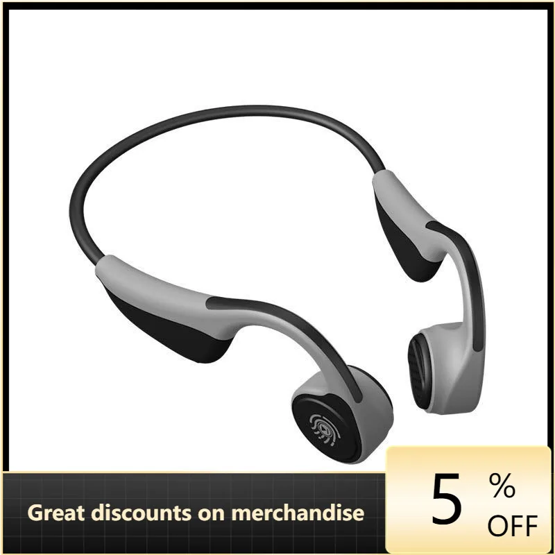 

V9 Bone Conduction Wireless Bluetooth Earphone Handsfree HiFi Stereo Earbud Outdoor Waterproof Music Sports Headset With Mic