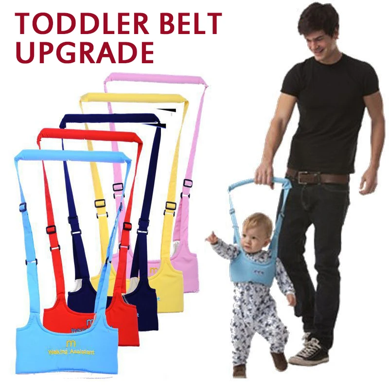 

Baby Walker Toddler Harness Assistant Backpack Children Kids Walking Learning Belt Stand Up Leashes Strap