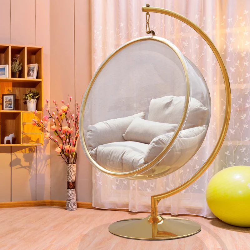 

Стул-качалка TT Bubble, прозрачный планер, одинарный стул-качалка для дома и балкона, подвесная корзинка на стул