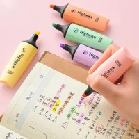 5pcs macaron color marker highlighter pen mild colors highlight spot liner stationery office accessories school supplies