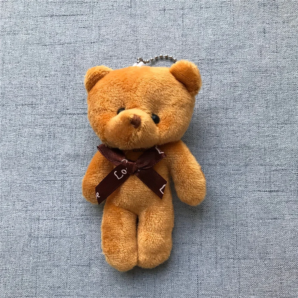 Бесплатная доставка плюшевый медведь 6 цветов-9 см мягкая игрушка-животное