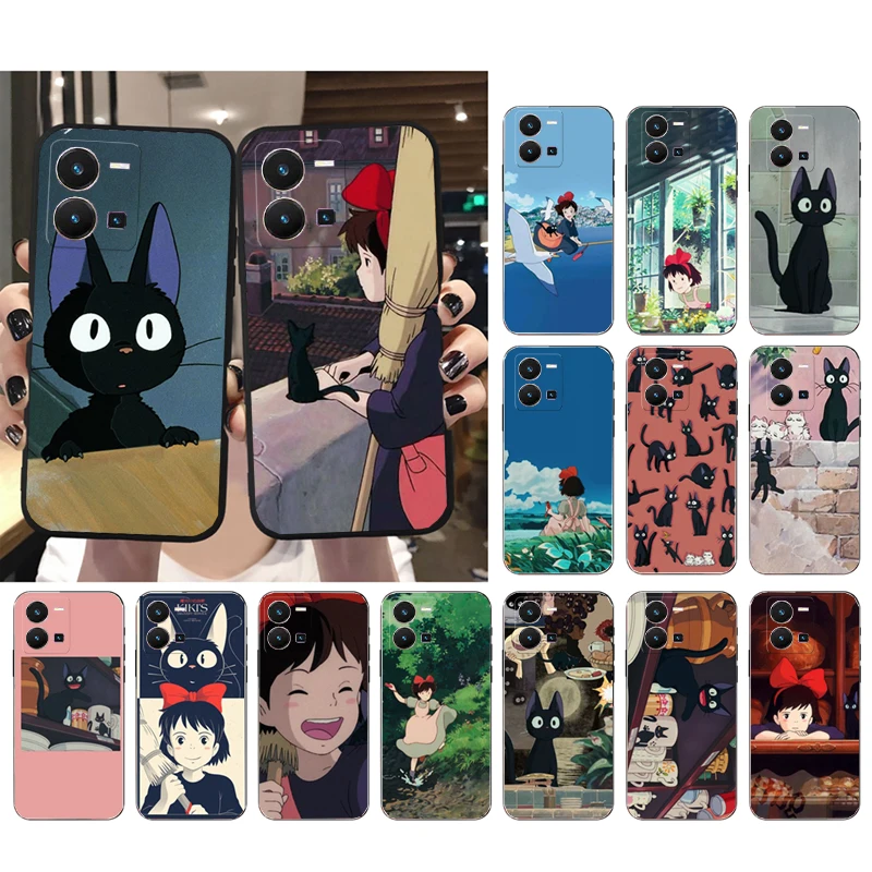 

Jiji kiki's service Cat Phone Case for VIVO Y53S Y33S Y22S Y11S Y31 Y21 Y70 Y20 Y21S Y72 Y35 Y51 Y01 V23E V21 V23 V21E Funda