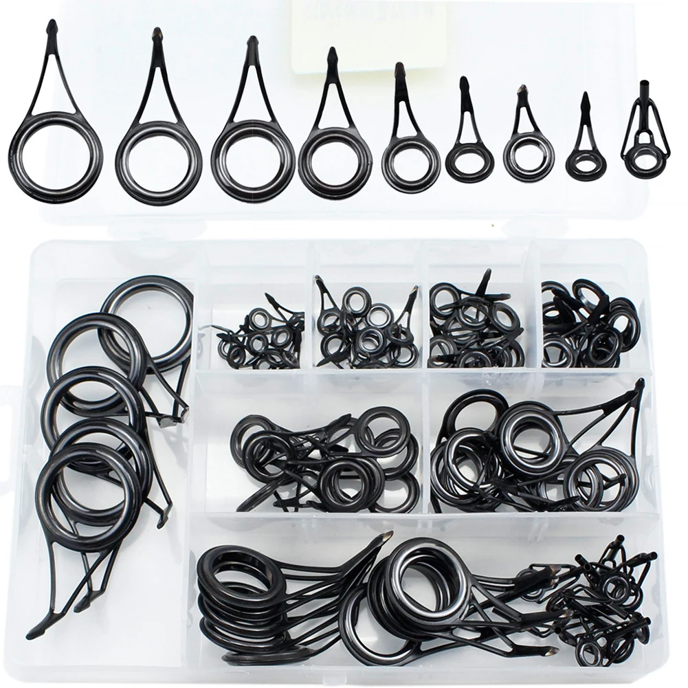 

Guides Fishing Rod 85 Pieces 9 Size Fishing Guide Pole Repair Ring Circle