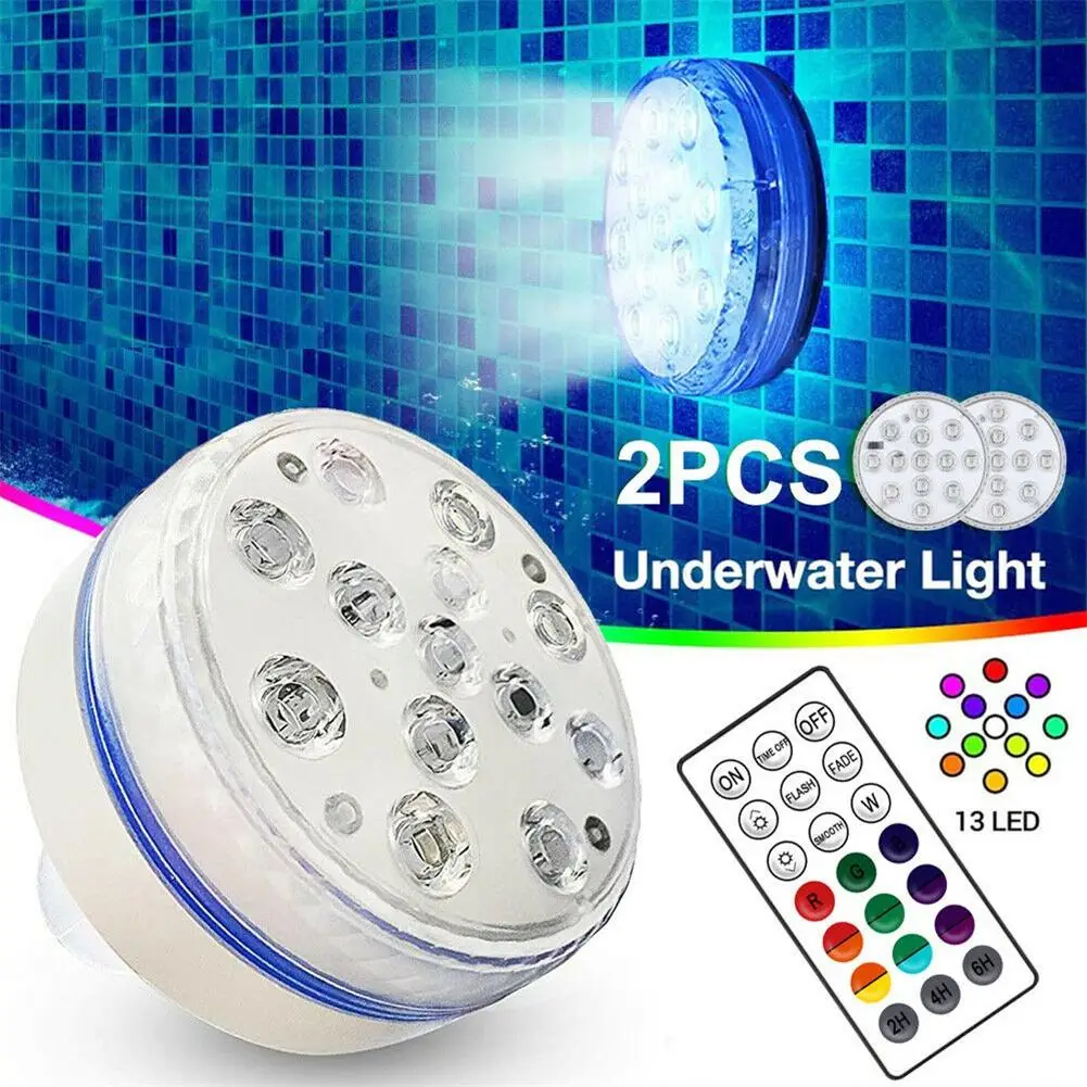 

Magnet Swimming Pool Light Underwater RGB Led Bulb Light For Ponds Aquariums Fish Tanks
