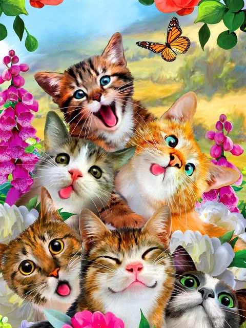 

Алмазная живопись, животные, кот, баранина, 5d, мозаика «сделай сам», полностью квадратная, круглая, сверло, Алмаз Стразы, алмазная вышивка, ка...