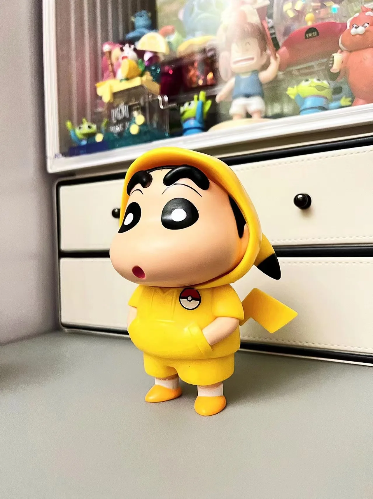 Фото Фигурка Аниме Crayon Shin-chan, 14 см, фигурки, игрушки, кавайная Коллекционная модель, статуя GK, украшения, подарки для детей №5