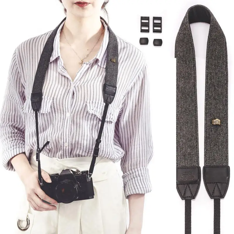 

Camera Shoulder Neck Belt Strap for Sony Nikon D7000 D750 D810 Canon 5D 6D 7D Fujifilm Olympus Lumix Panasonic DSLR Camera