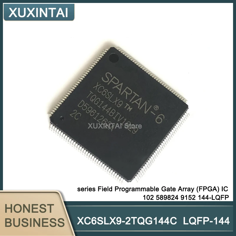 

5Pcs/Lot XC6SLX9-2TQG144C XC6SLX9 series Field Programmable Gate Array (FPGA) IC 102 589824 9152 144-LQFP