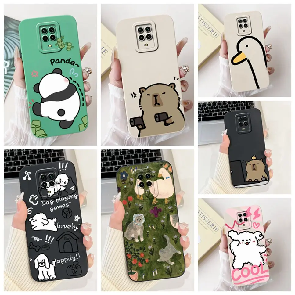 Новый чехол для Xiaomi Redmi Note 9S с милым мультяшным узором и принтом мягкий