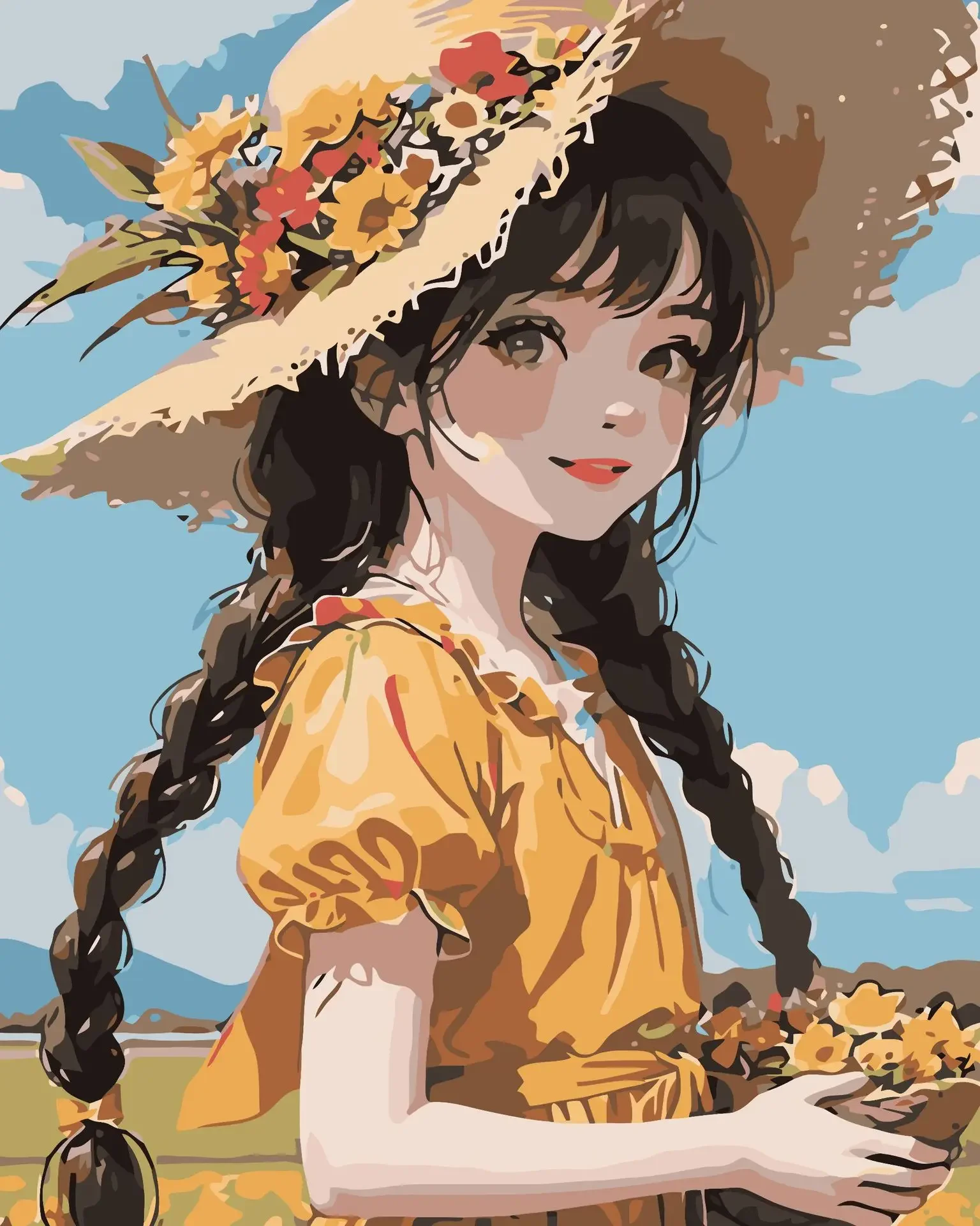 

0736455 цифровая масляная живопись искусство Масляная живопись гор искусство Масляная живопись Гостиная фотография