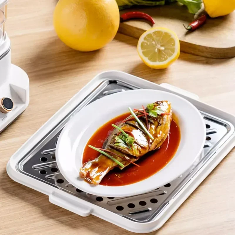 Электрическая пароварка бытовая многофункциональная трехслойная большой