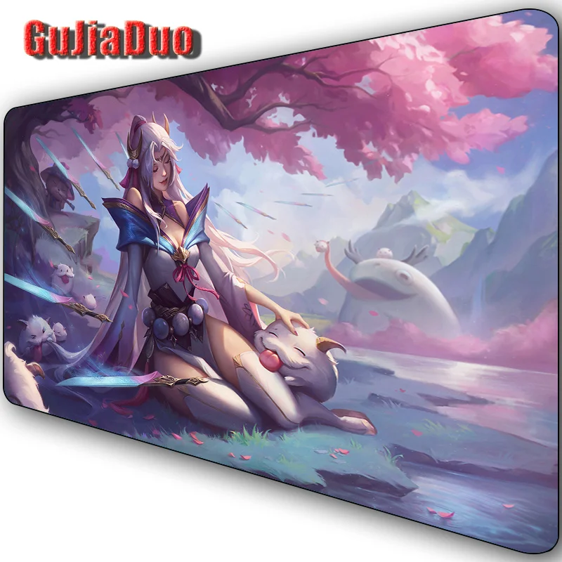 

League of Legends Spirit Blossom Extra Large Anime Mouse Pad Comouter Table Desk Mat Gaming Accessories Kawaii PC Comic Mousepad