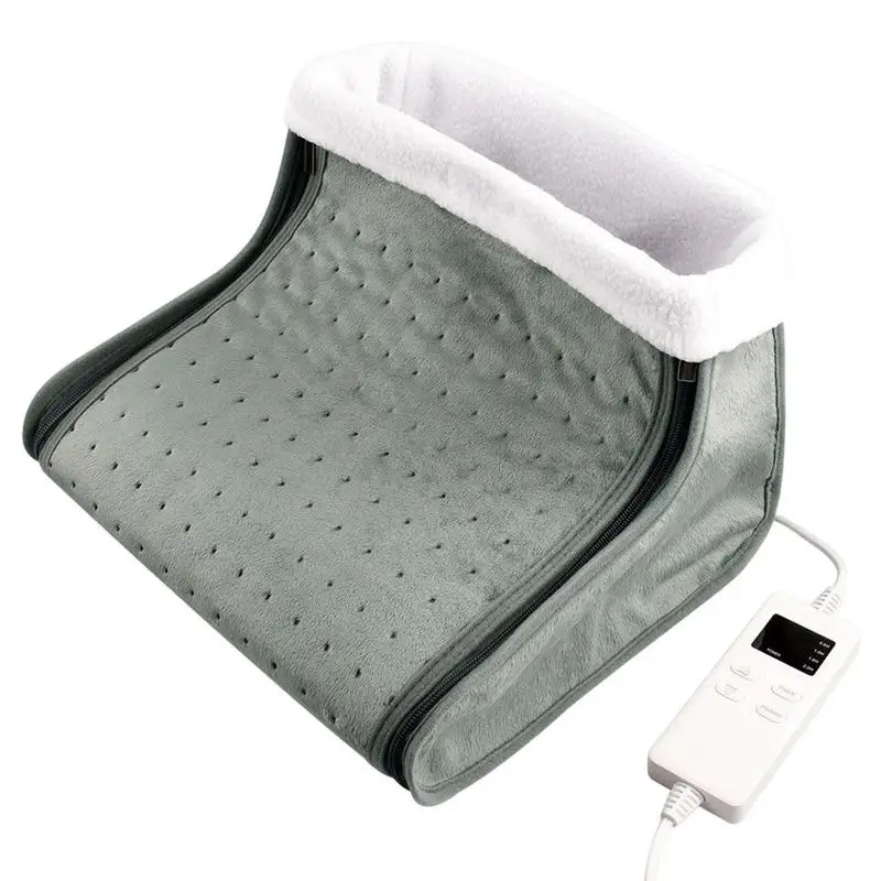 

Electric Foot Warmer Washable Foot Heating Pad Feet Warmer With 4 Timer And 6 Temperature Settings Heating Blanket Overheating